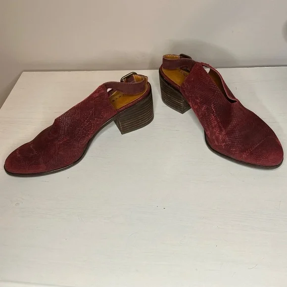 Lucky Brand Lideton Snakeskin Leather Slingback Mules 9.5M - Picture 6 of 11